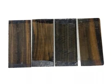 5 Pcs, Gaboon Ebony Guitar Headplate/Overlay 8x 4x 1/8- Free US Shipping