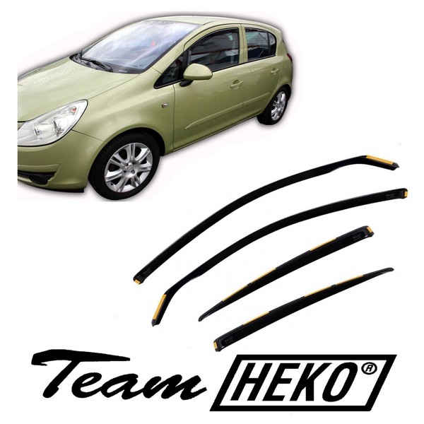 Windabweiser Regenabweiser Heko FüR Opel Corsa D 2006-2014 5-TüRer 4-Tlg-image