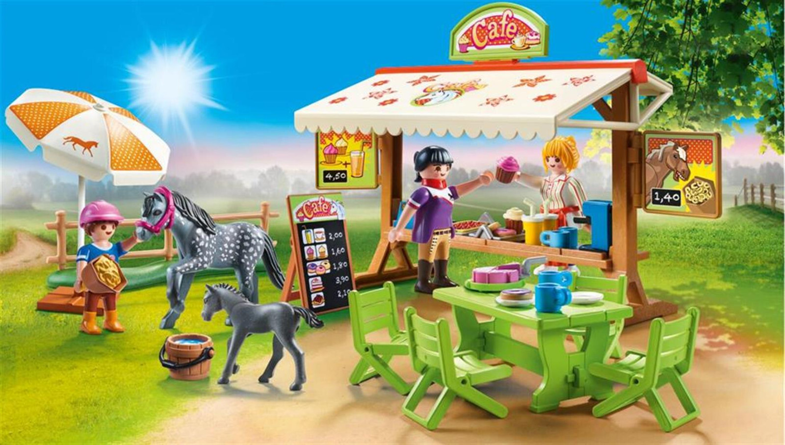 Playmobil 70519 Country Pony Farm Pony Café toy Horse playset horses ponies toys