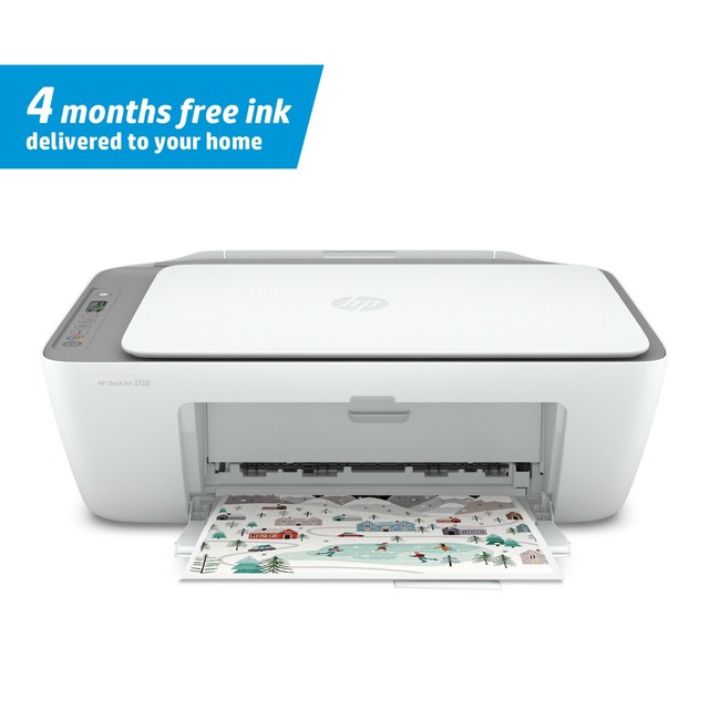 NEW HP Deskjet 2652 AllInOne Color Wireless Inkjet Printer Copy Scan