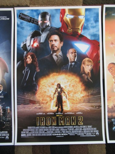 Marvel Iron Man Trilogy 1" x 17" Collector's Movie Posters ( Set of 3 ) - Picture 8 of 9
