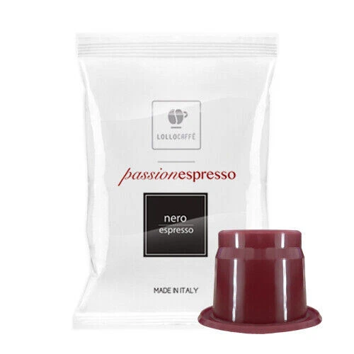 400 Capsule Lollo Nero Caffe Compatibile Nespresso Miscela Nera Cialde Offerta !