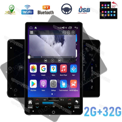 Apple Carplay Android 13 SWC 2 Din Rotatable 10.1'' Car Stereo Radio GPS Wifi HD
