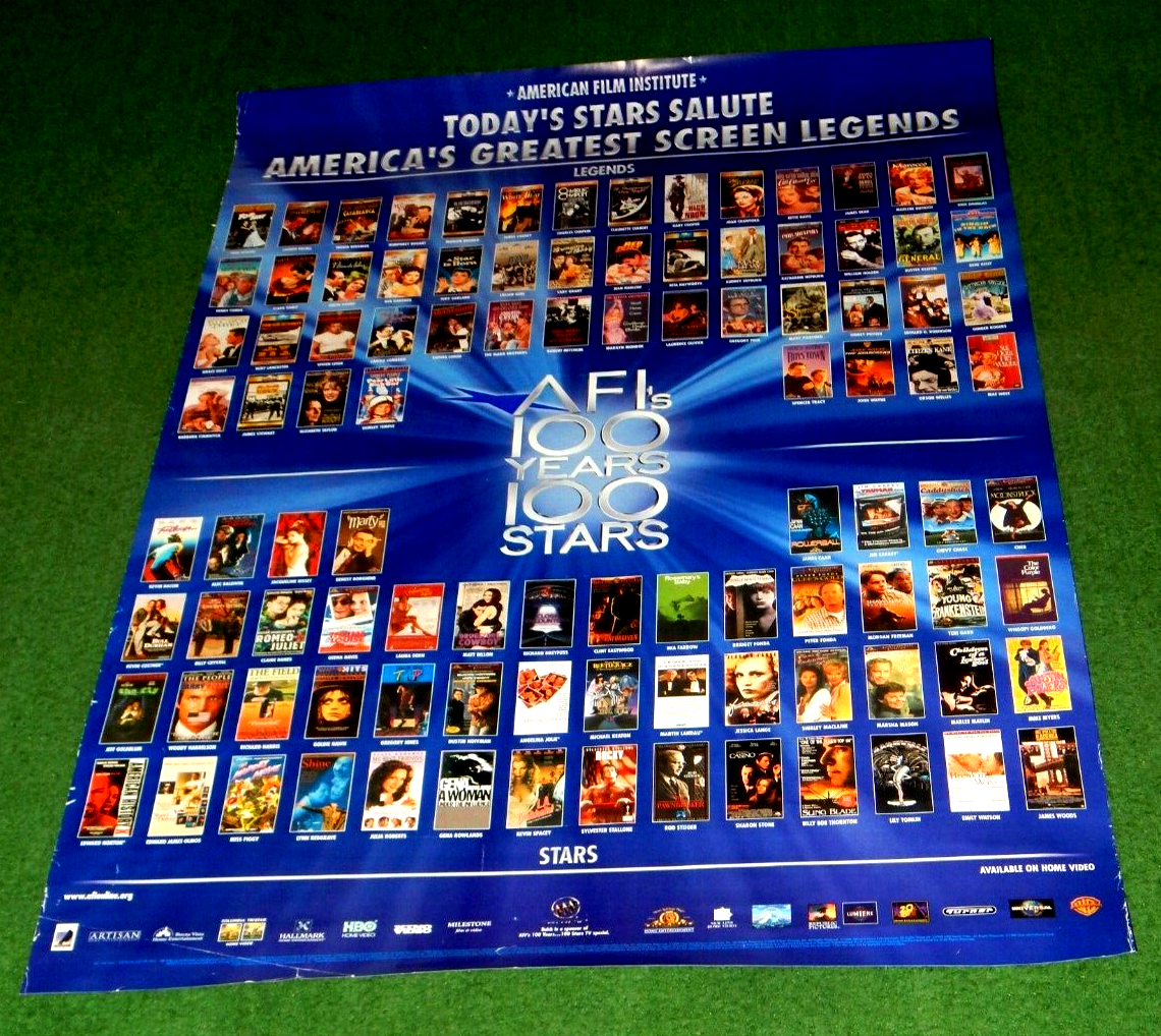 AFI's 100 Years 100 Stars Movie Poster | eBay