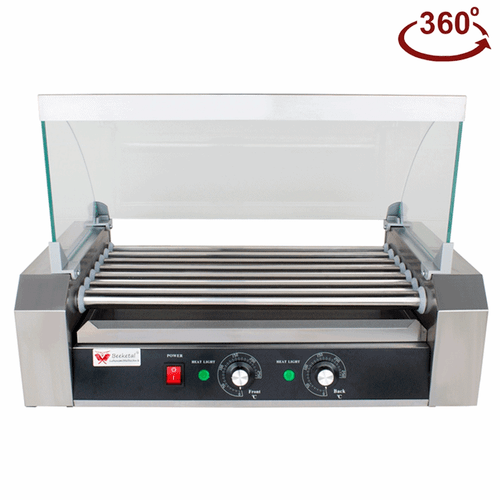 Hot Dog Grill Hot Dog Maker Wurstgrill Rollengrill Gastro Edelstahl Beeketal - Bild 5 von 13