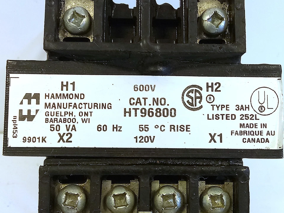 Transformador Hammond HT96800 120 V AC 50 VA - Imagem 3 de 4