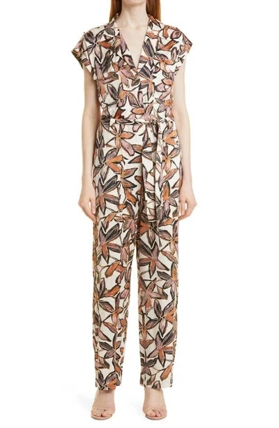 Pantalón Mono Hugo Boss Dituta Estampado Floral Cuello en V Corbata Cintura 12 EE. UU. = 48 46 16 UK Foto 3 de 4