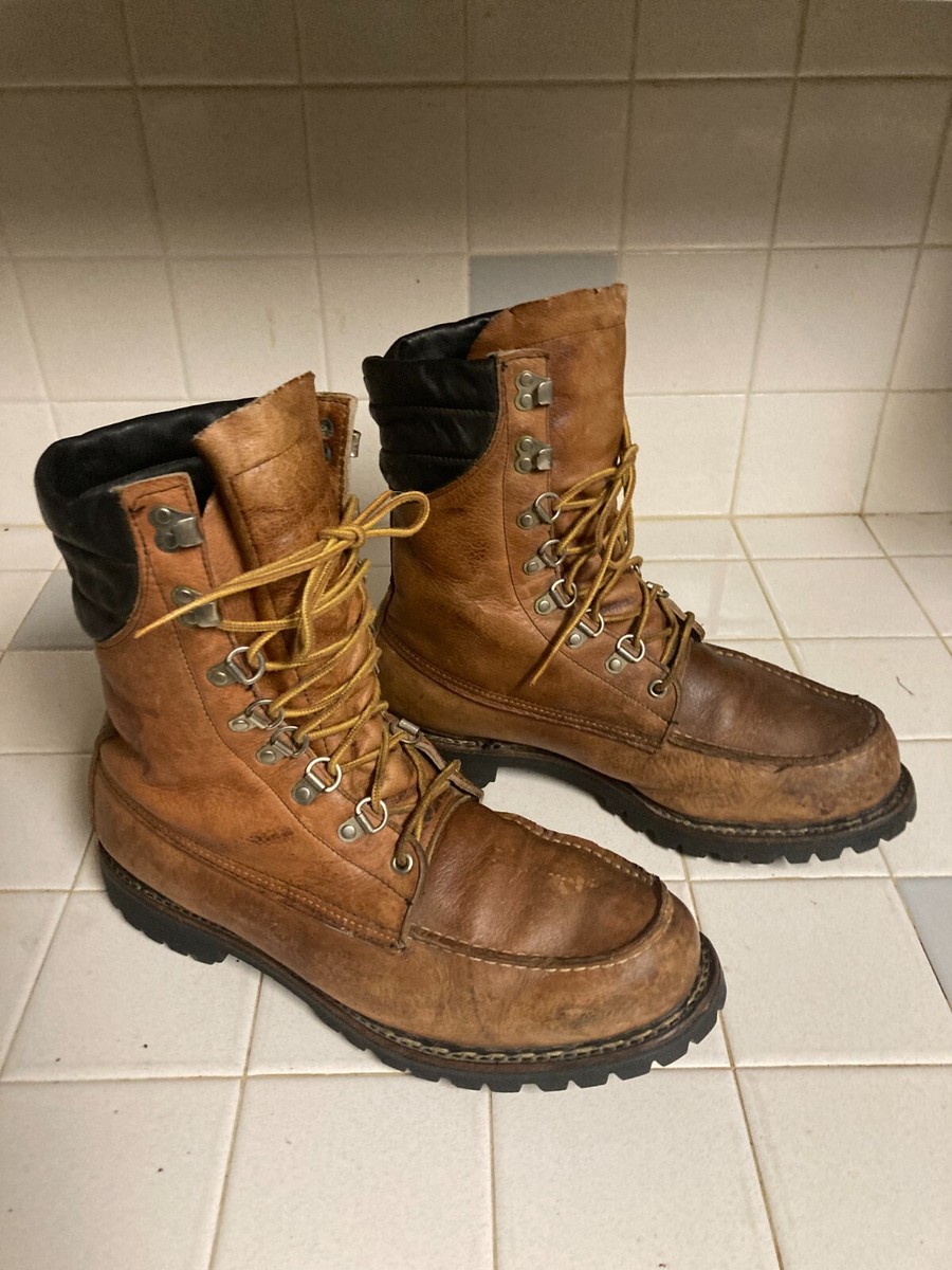 Browning Brown Hunting Boots Vintage Made in USA lace up Lug Browning Brown Hunting Boots Vintage Made in USA lace up Lug