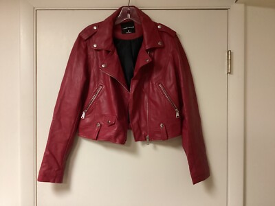 A Gem Mint Tally Weijl Medium Red Womans Zipper Jacket