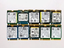 LOT of 10 Mixed Brand 256GB PCIe NVME SSD 30mm 2230 Samsung Toshiba & others