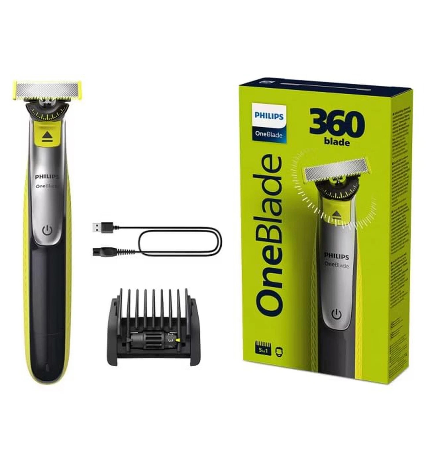 Philips OneBlade 360 Shaver Hair Face Body Trimmer Razor Comb 100% Original - Image 2