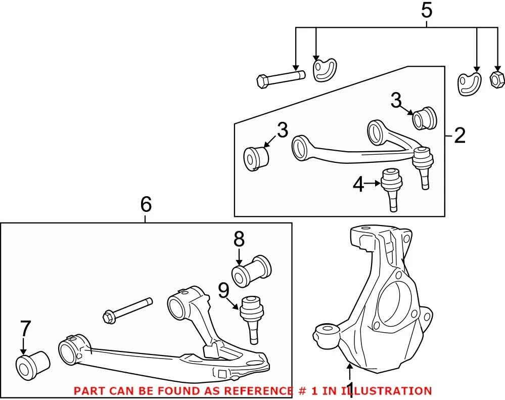 Genuine OEM GM Passenger Right Steering Knuckle For Cadillac  