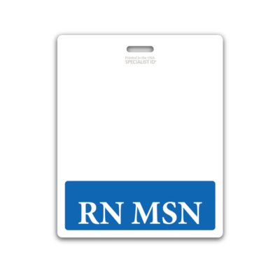 5 Pack - RN MSN Badge Buddy Oversized Horizontal XL ID Badge