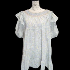 NWT Davi & Dani Purple Floral Embroidered Women's Mini Dress