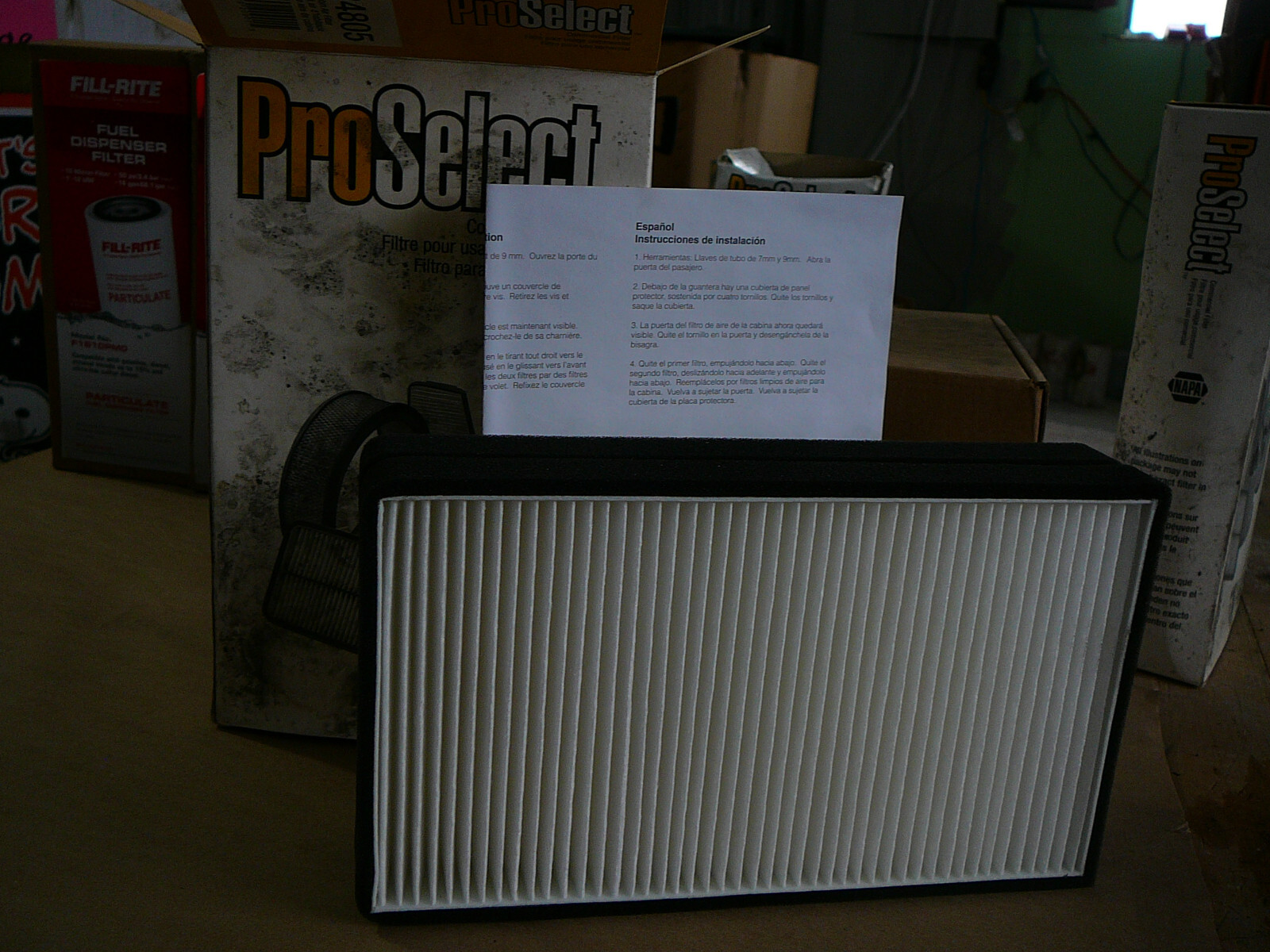 PROSELECT CABIN AIR FILTER 224805 eBay