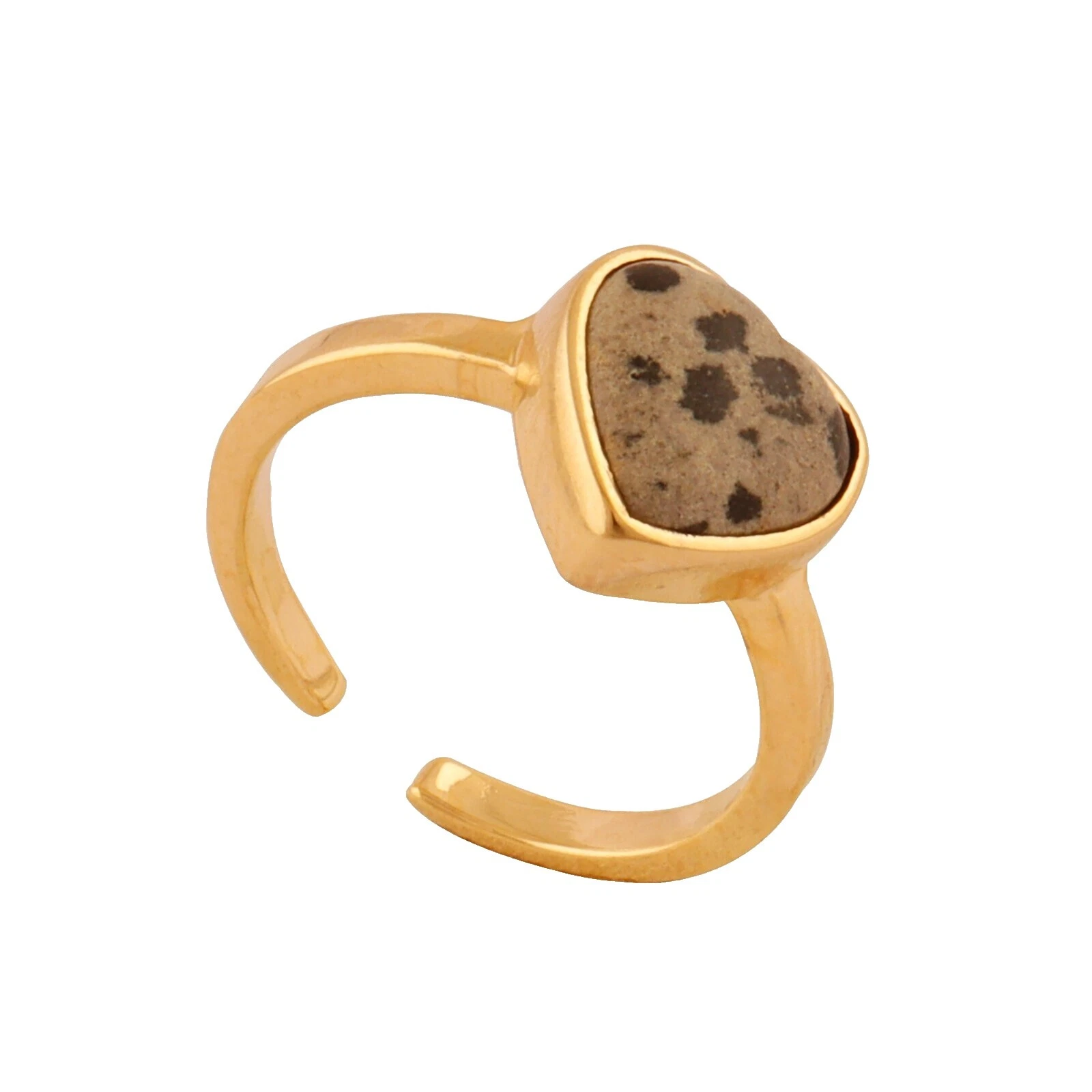 Joyería de moda de latón de jaspe