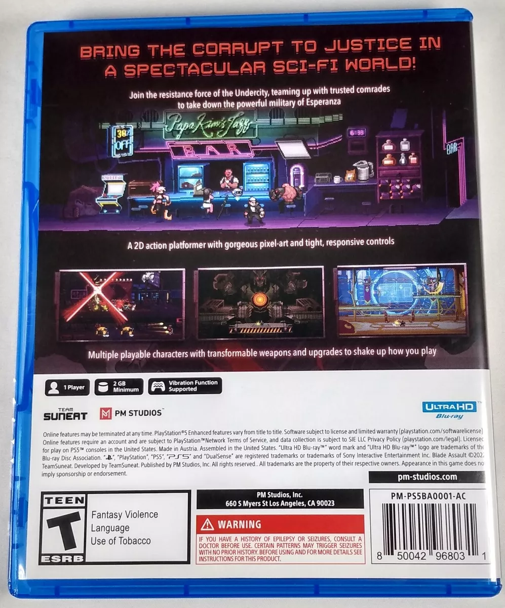 BLADE ASSAULT Used Pre owned PS5 Game PlayStation 5 USA ESRB