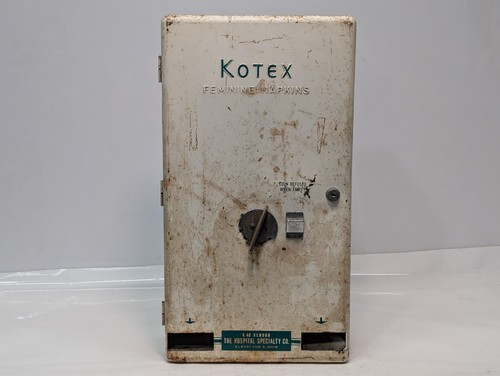 Kotex K40 Vendor feminine napkin machine The Hospital Specialty Co vintage
