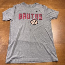Ohio State Buckeyes Shirt Mens Large Gray Brutus Football THE Nike