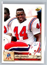 1992 Upper Deck #432 John Stephens New England Patriots