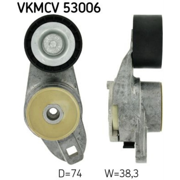 SKF Spannrolle Keilrippenriemen Vkmcv 53006-image