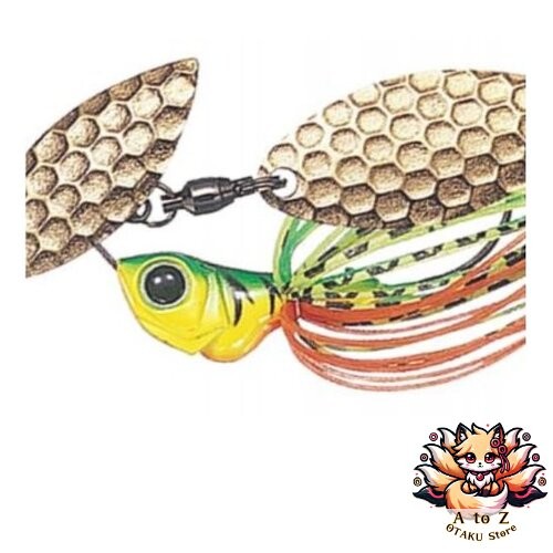 NEW Evergreen Spinnerbait D-Zone Fly Tandem Willow Leaf 1/4oz Hot Tiger #06 - Image 1