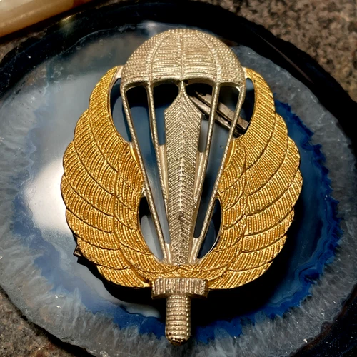 WW2 Italian BNXX Military 185th Paratroopers Original. Hat Badge Medal Rare