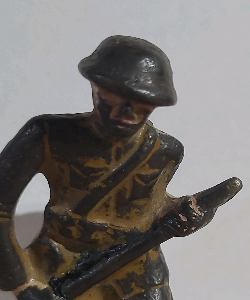 Grey Iron Dime Store (?) Cast Iron Toy Soldier WW I Era.
