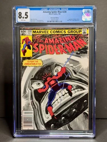 CGC 8.5 The Amazing Spider-Man 230 Newsstand Variant Marvel Comics July 1982