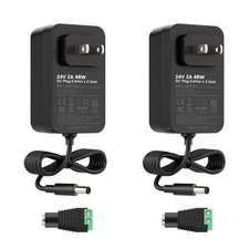 DC24V 2A 48W LED Driver 2 Pack, Class 2 Transformer