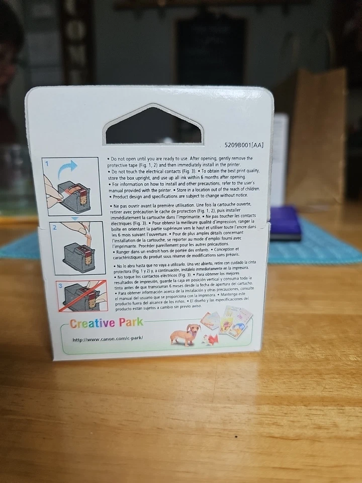 Cartucho de tinta color Canon Pixma 241 genuino/cartucho abierto pero no usado Foto 4 de 4