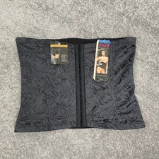 NWT Maidenform Firm Control Shapewear XL Instant Slimmer Waist Nipper Black