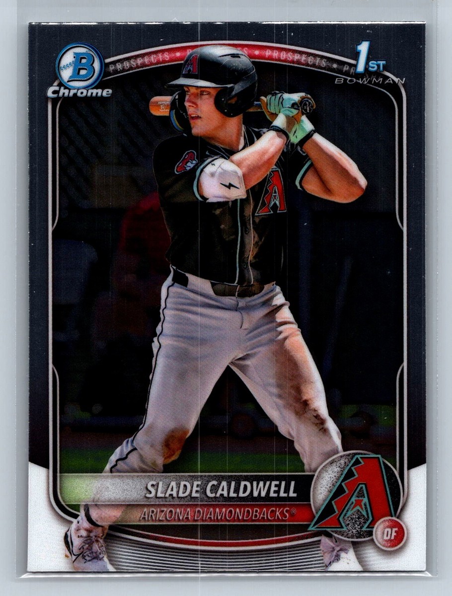 2025 Topps Bowman Chrome Slade Caldwell Refractor Auto ダイヤモンドバックス傘下 直筆サイン /499
