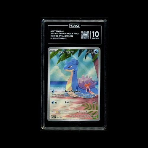 Pokémon TCG Misty's Lapras Destined Rivals 194/182 Illustration Rare TAG 10