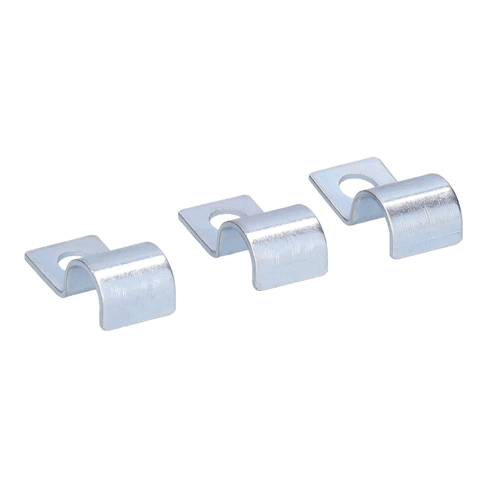 20PCS 8mm Single Hole Pipe Clamp Zinc Plated Stainless Steel Pipe Clip For