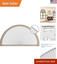 Tenda oscurante per finestra ad arco tende a nido d'ape senza fili per finestra a mezza luna