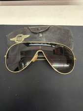 Vintage B L Ray Ban 'Wings' Gold Frame w/ G-15 Uni-Lens Aviator Sunglasses