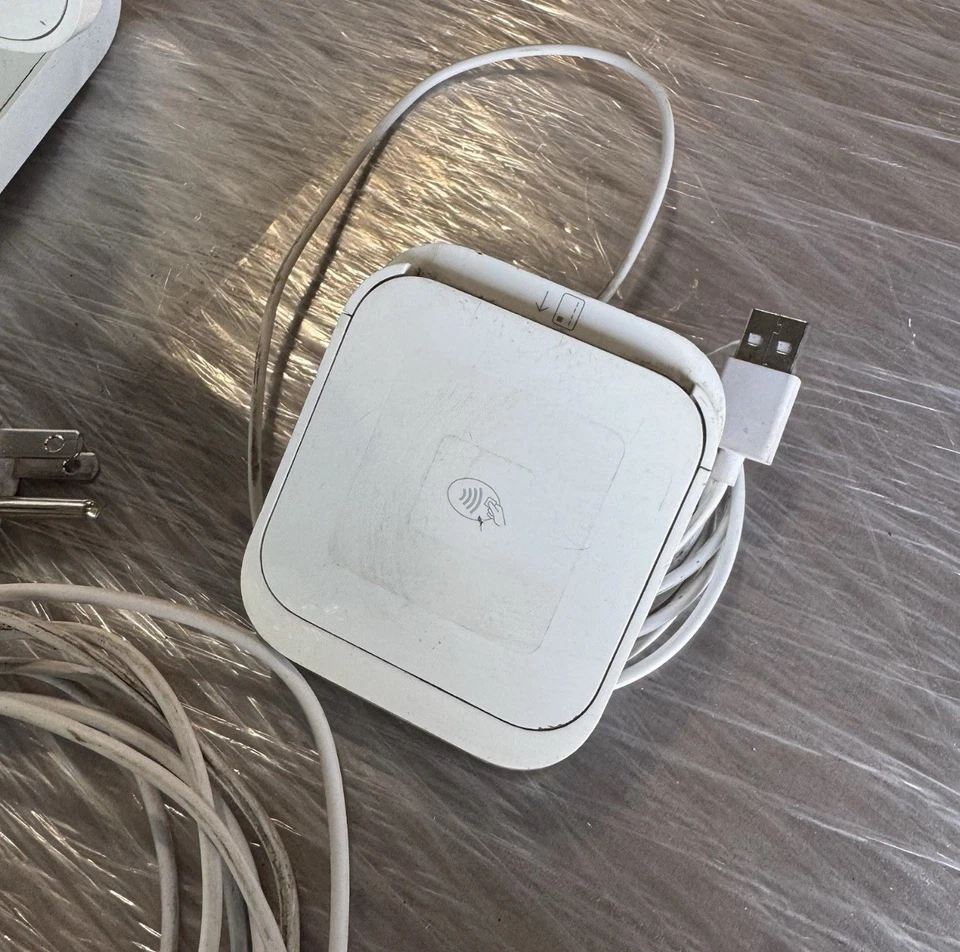 Lector de tarjetas de crédito Square Pos usado terminal sin contacto soporte para iPad Foto 2 de 4