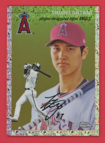 2023 Topps Chrome Platinum Shohei Ohtani /75 Rose Gold Mini-Diamond Refractor