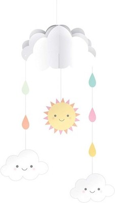 Sunshine Baby Shower Cloud Cute Baby Shower Party Decoration Cutout Mobile