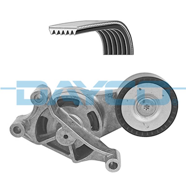 Keilrippenriemensatz KPV255 FüR 137 5K1 Seat Scirocco 138 1K1 VW Audi 6R1 Golf 6-image