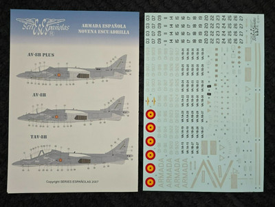 EAV-8B, EAV-8B Plus & TAV-8B Harrier II Series Españolas | Nr. SE0332 | 1:32