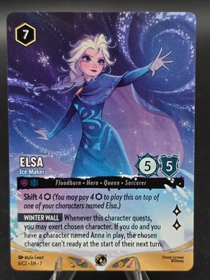 Elsa - Ice Maker 6/C2 EN 7 Disney Lorcana Challenge Promo Card Non-Foil