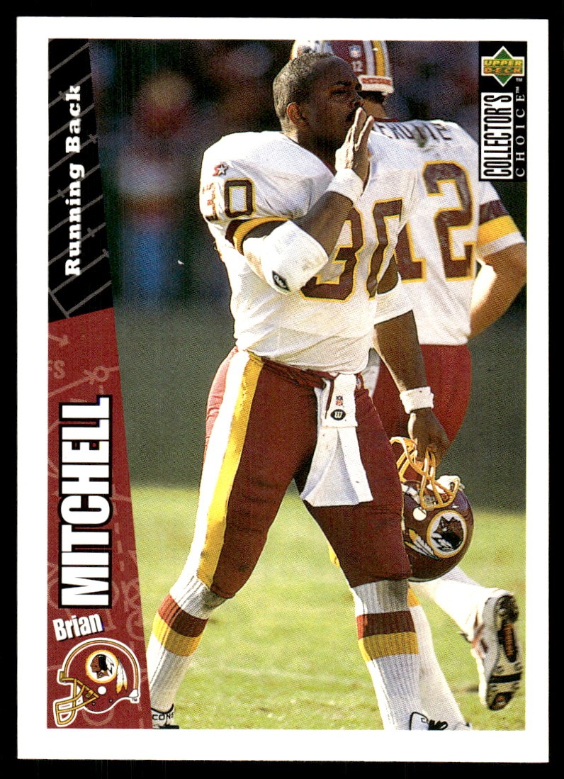Brian Mitchell 1996 Collector's Choice #227 Redskins NFL READ FREE SHIPPING