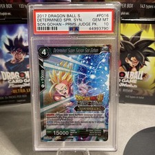 Dragon Ball Super Card Game P016 PR JUDGE PSA 10 Determined Super Sajyan 2017