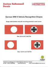 Techmod Decals 1/72 German Vehicle Recognition Drapes