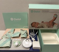 Owlet Smart Sock 3rd Generation - Heart Rate  Oxy Monitor Bundle Used Working