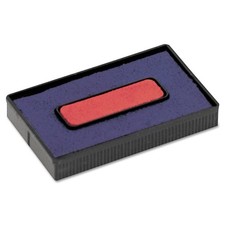 COSCO Felt Replacement Ink Pad for 2000plus Economy Message Dater, Red/Blue