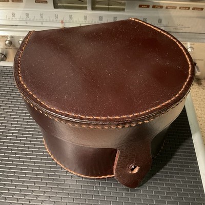 Large BLOCK LEATHER REEL CASE FOR 4  Salmon FLY REEL **NICE** Vom Hofe Hardy