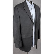 Ralph Lauren Mens Charcoal Gray Wool 3 Button Blazer Sport Coat 44L Canada